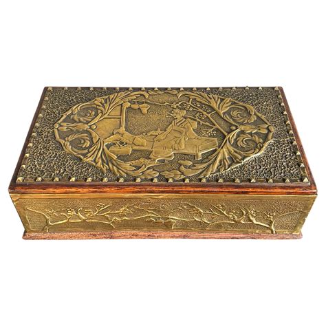 antique english copper and brass metal box|Copper and Brass Box .